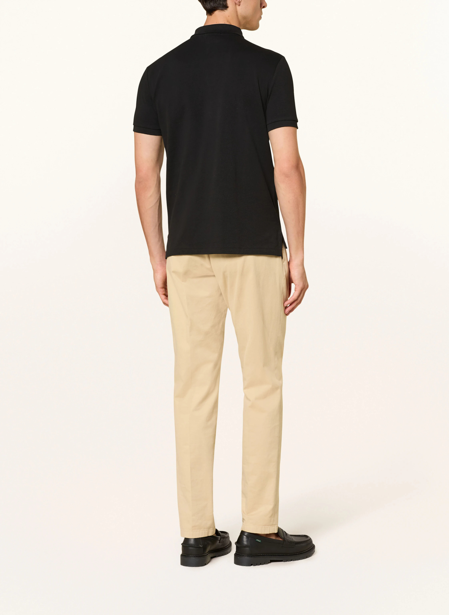 POLO RALPH LAUREN Piqué-Poloshirt Custom Slim Fit – SCHWARZ