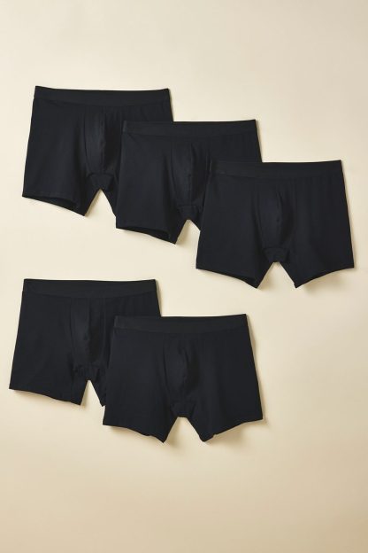 Standard Cloth Stretch Boxer Brief 5-Pack - Black