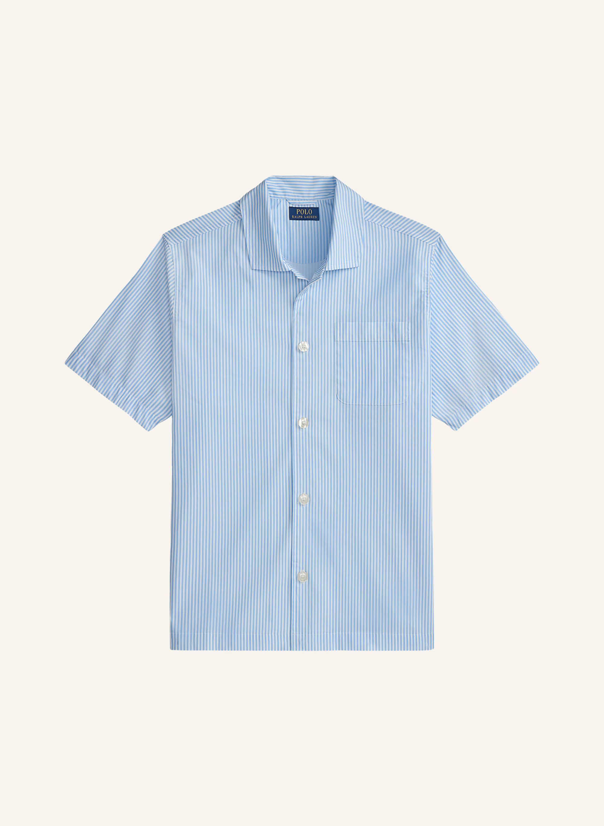 POLO RALPH LAUREN Schlafshirt – HELLBLAU / WEISS