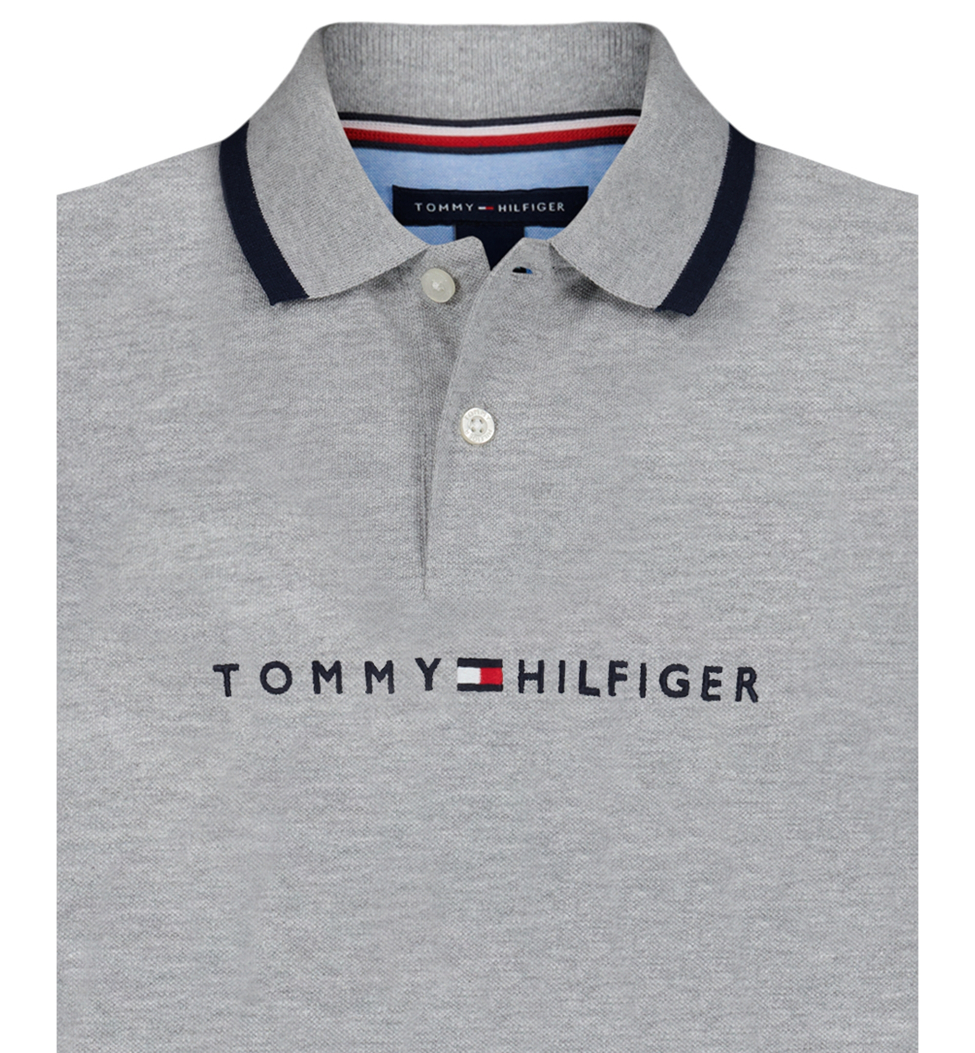 Tommy Hilfiger Boys' 8-20 Tomas Short-Sleeve Tipped Polo Shirt - Grey Heather