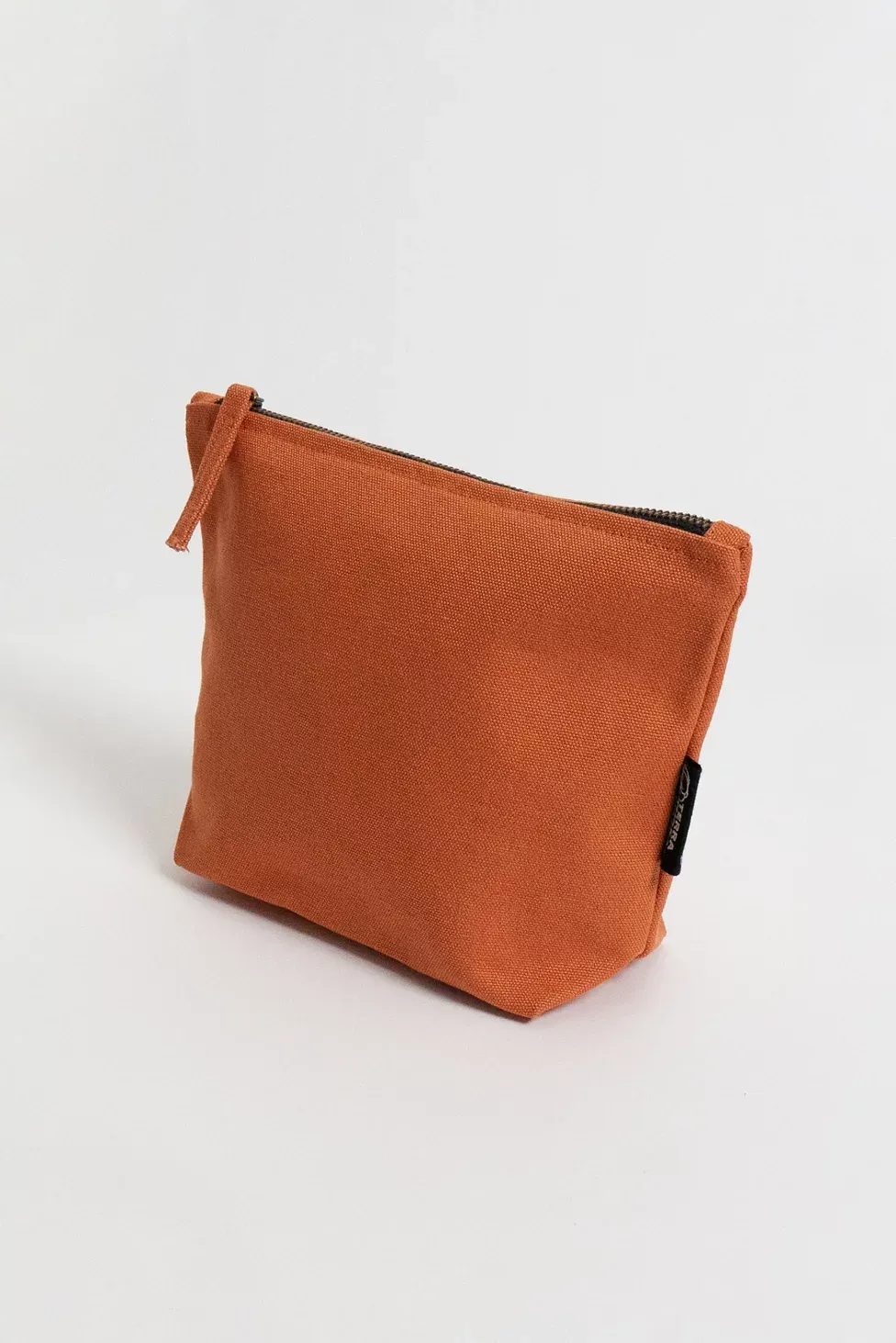 Terra Thread Organic Cotton Canvas Zippered Pouch - Orange