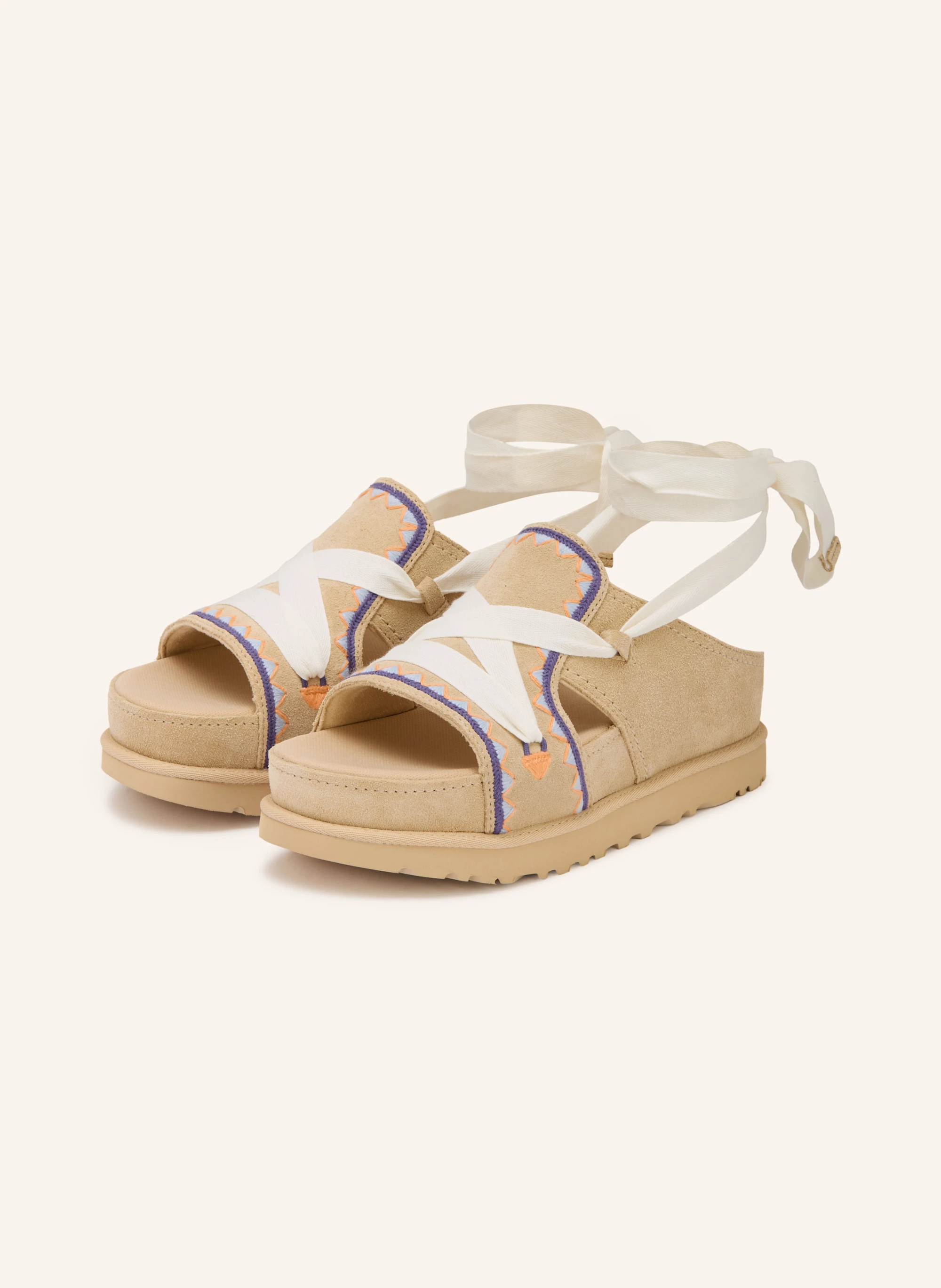 UGG Plateau-Sandalen GOLDENSTAR – BEIGE / HELLORANGE / BLAU