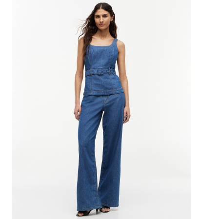 Tommy Hilfiger Women's Belted Sleeveless Top - Tory Mid
