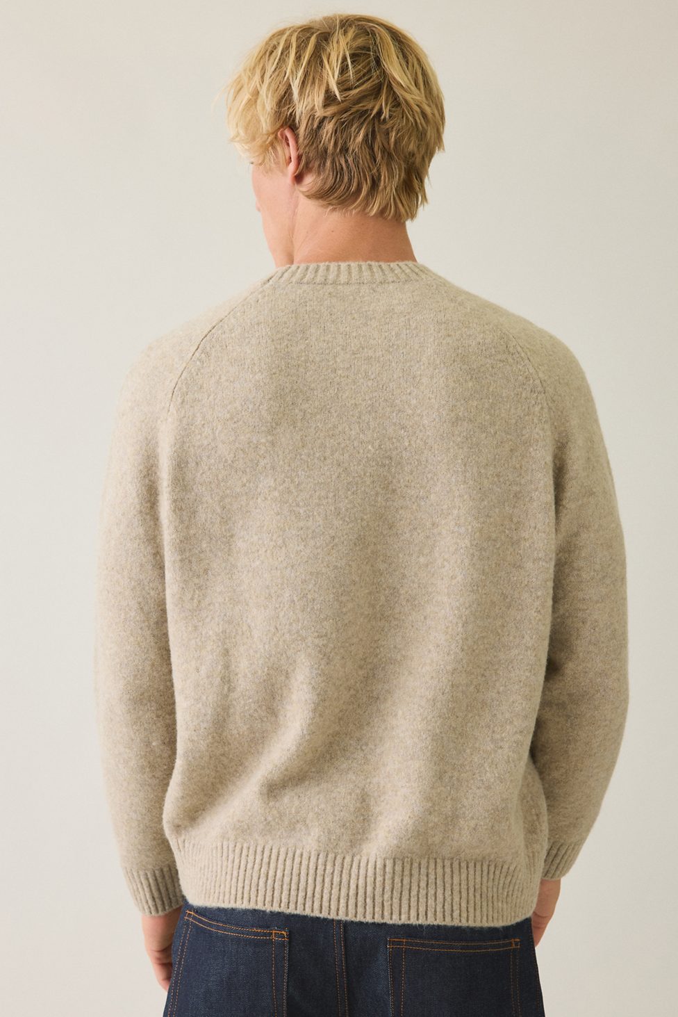 UO Core Crew Ultra-Soft Yarn Crew Neck Sweater - Taupe
