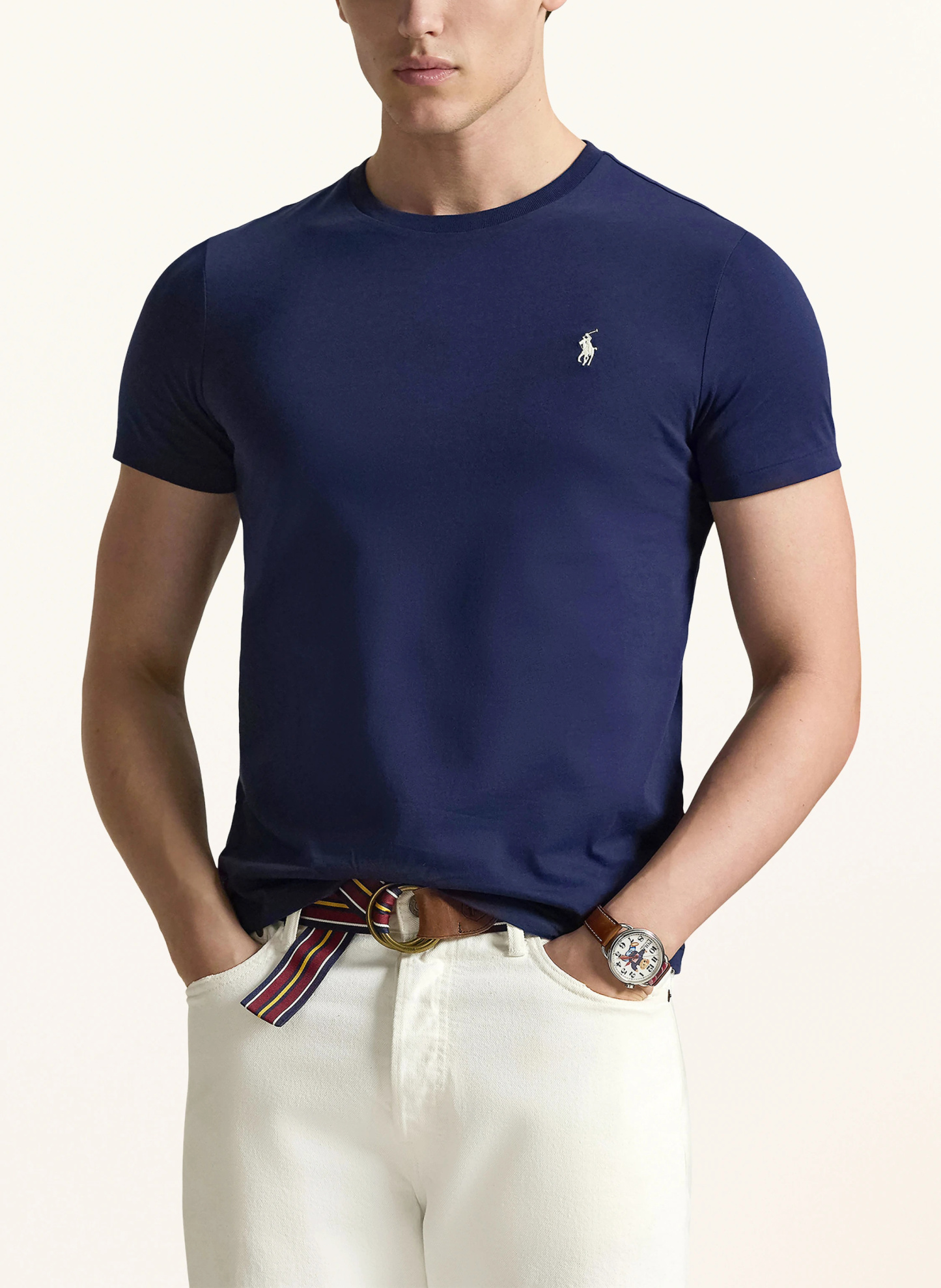POLO RALPH LAUREN T-Shirt – DUNKELBLAU / WEISS