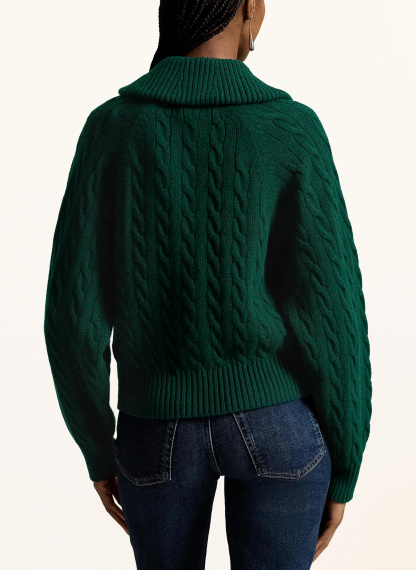 POLO RALPH LAUREN Strickjacke – DUNKELGRÜN