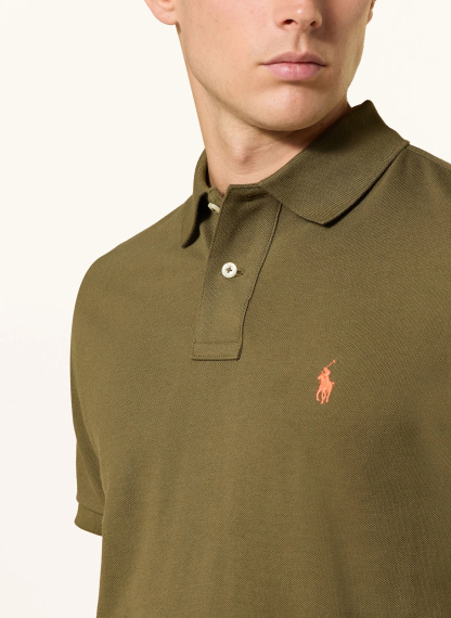 POLO RALPH LAUREN Piqué-Poloshirt Custom Slim Fit – KHAKI