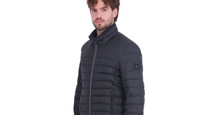 Tommy Hilfiger Men's Unhooded Packable Jacket - Black