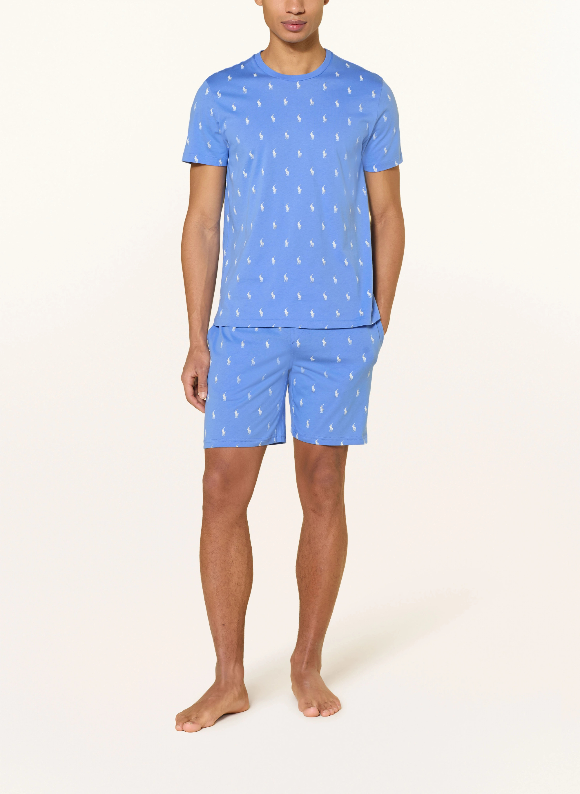 POLO RALPH LAUREN Lounge-Shirt – BLAU / WEISS