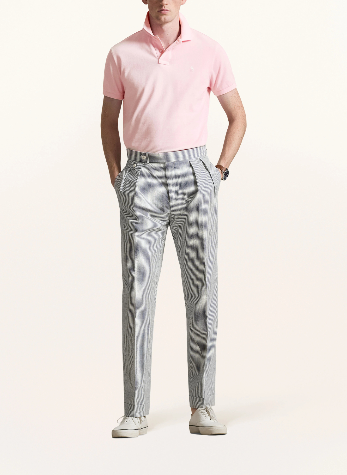 POLO RALPH LAUREN Piqué-Poloshirt Custom Slim Fit – ROSA (2)