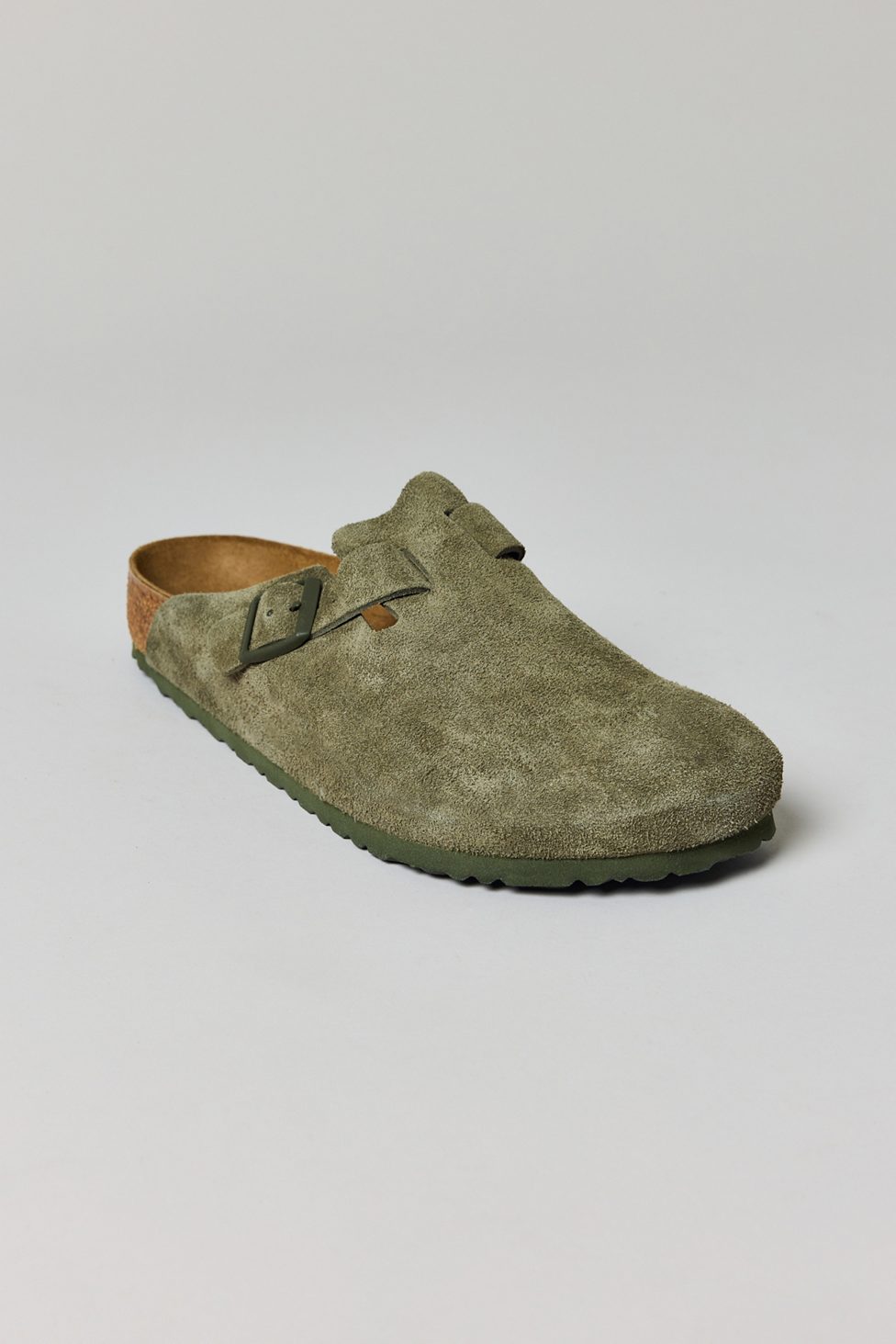 Birkenstock Men's Boston Suede Clogs - Thyme