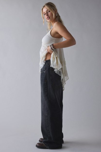 BDG Jaya Baggy Boyfriend Jeans - Brown Multi