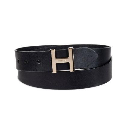 Tommy Hilfiger Women's H Monogram Buckle Belt - Black