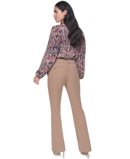 Tommy Hilfiger Women's Sutton Mid-Rise Bootcut Pants - Tigers Eye