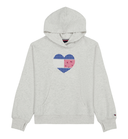 Tommy Hilfiger Girls' 7-16 Long-Sleeve Hoodie - Oat Heather
