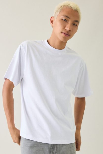 Shaka Wear 7.5oz Heavyweight Cropped Tee - White