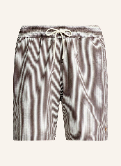 POLO RALPH LAUREN Badeshorts – BRAUN / WEISS