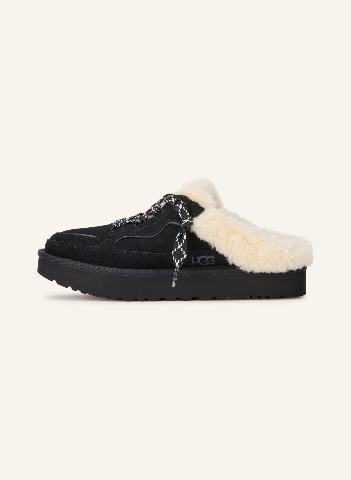 UGG Mules LOWMEL – SCHWARZ / ECRU