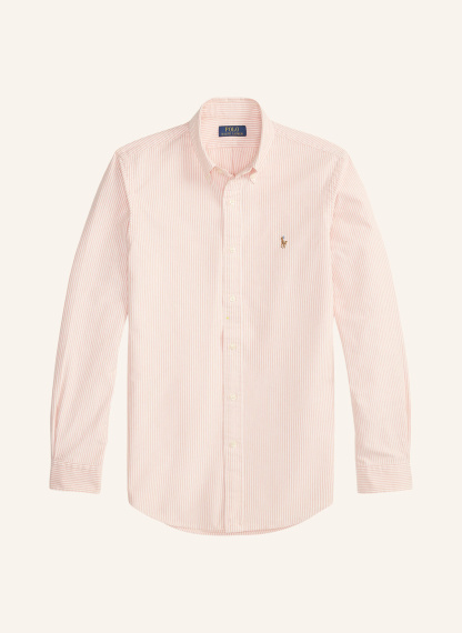 POLO RALPH LAUREN Hemd Custom Fit – ORANGE / WEISS