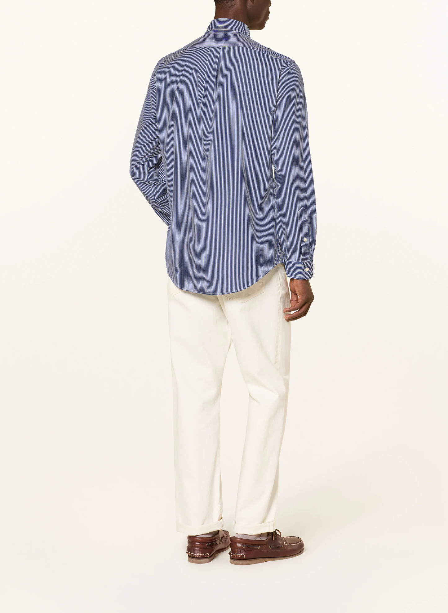 POLO RALPH LAUREN Hemd Custom Fit – DUNKELBLAU / WEISS
