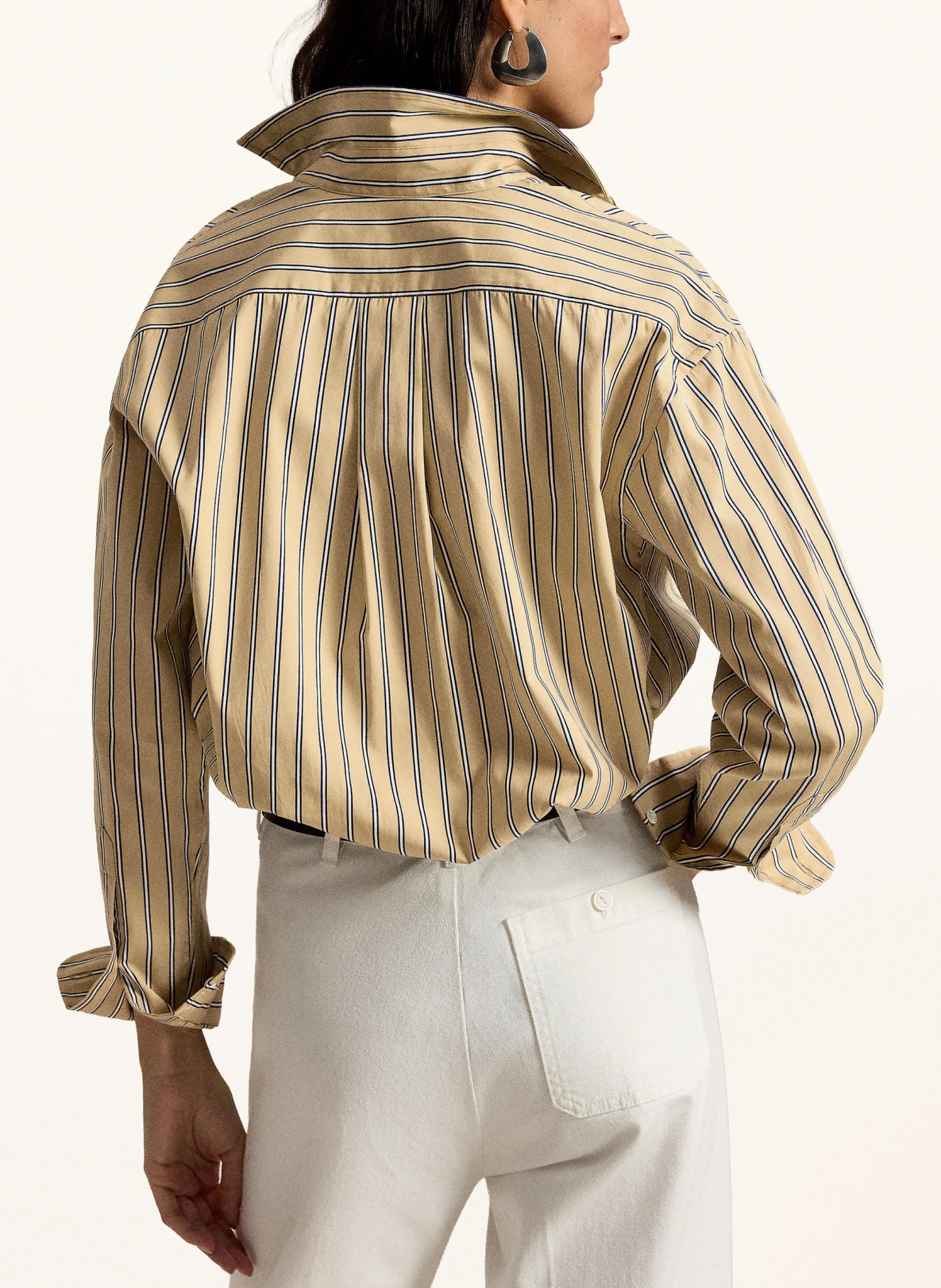 POLO RALPH LAUREN Hemdbluse – BEIGE / WEISS