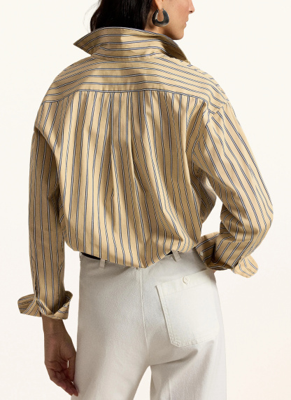 POLO RALPH LAUREN Hemdbluse – BEIGE / WEISS