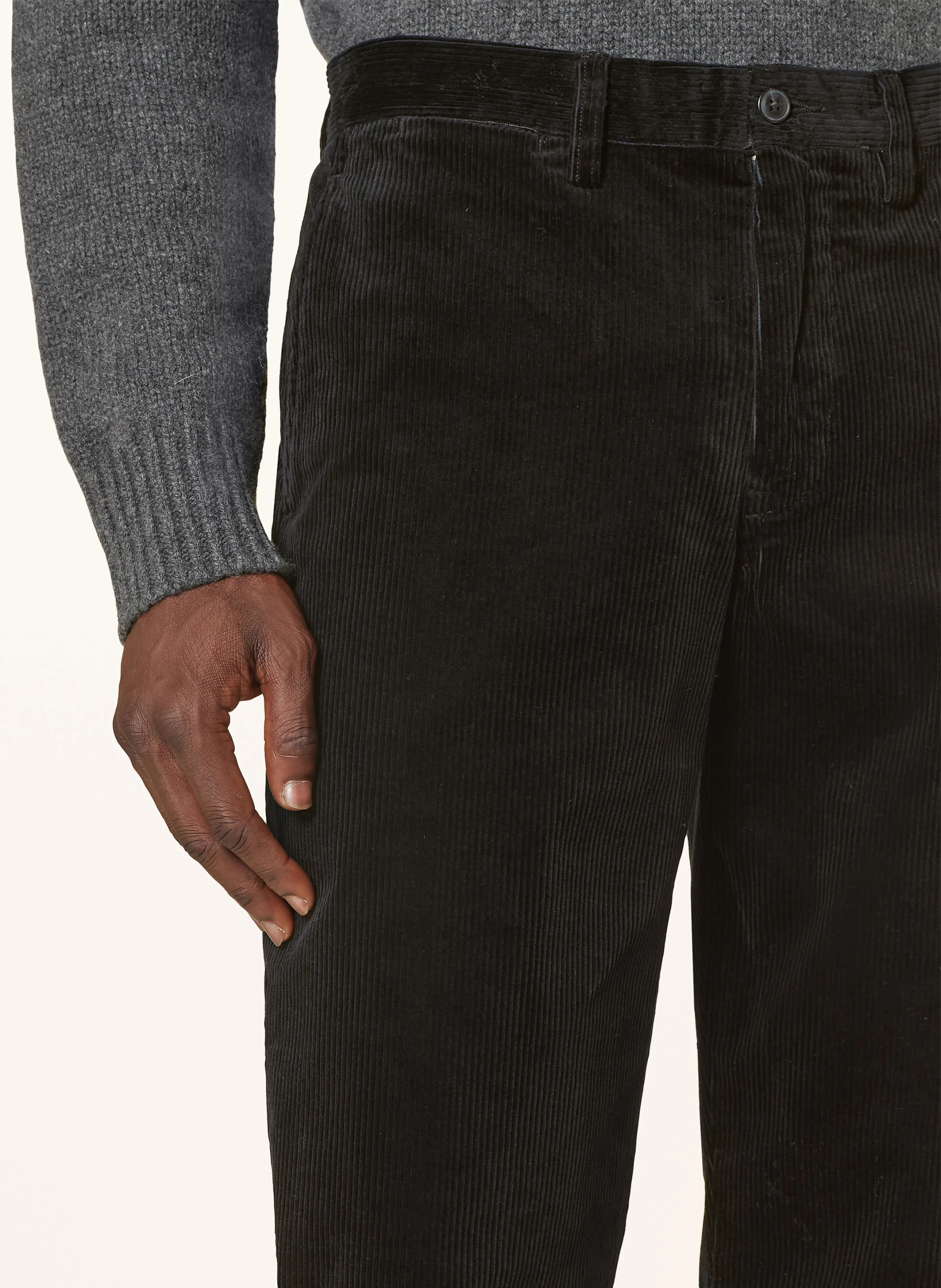POLO RALPH LAUREN Cordchino Stretch Straight Fit – SCHWARZ