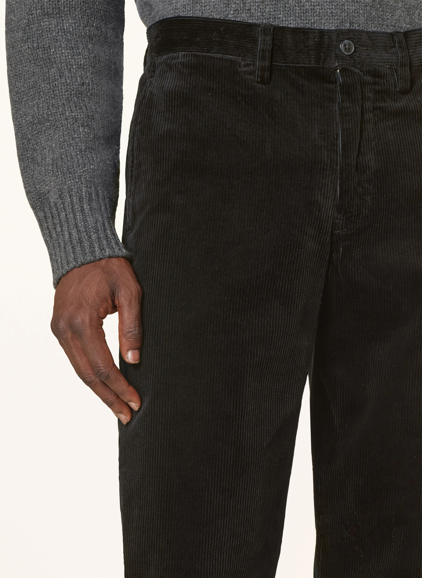 POLO RALPH LAUREN Cordchino Stretch Straight Fit – SCHWARZ
