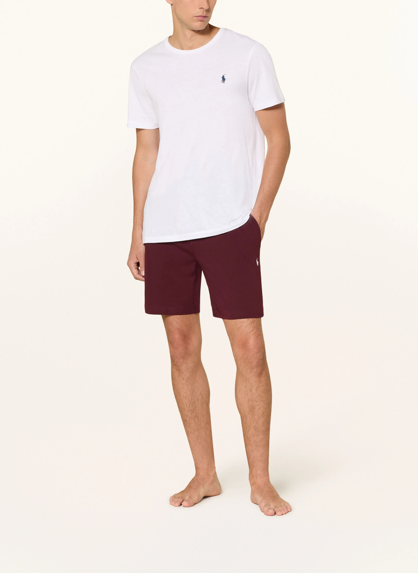 POLO RALPH LAUREN Lounge-Sweatshorts – DUNKELROT