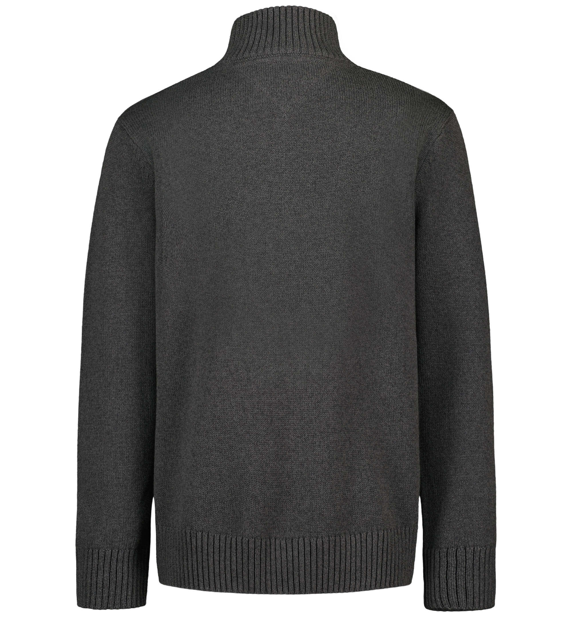 Tommy Hilfiger Boys' 8-20 Zipneck Cotton Quarter-Zip Sweater - Charcoal Heather