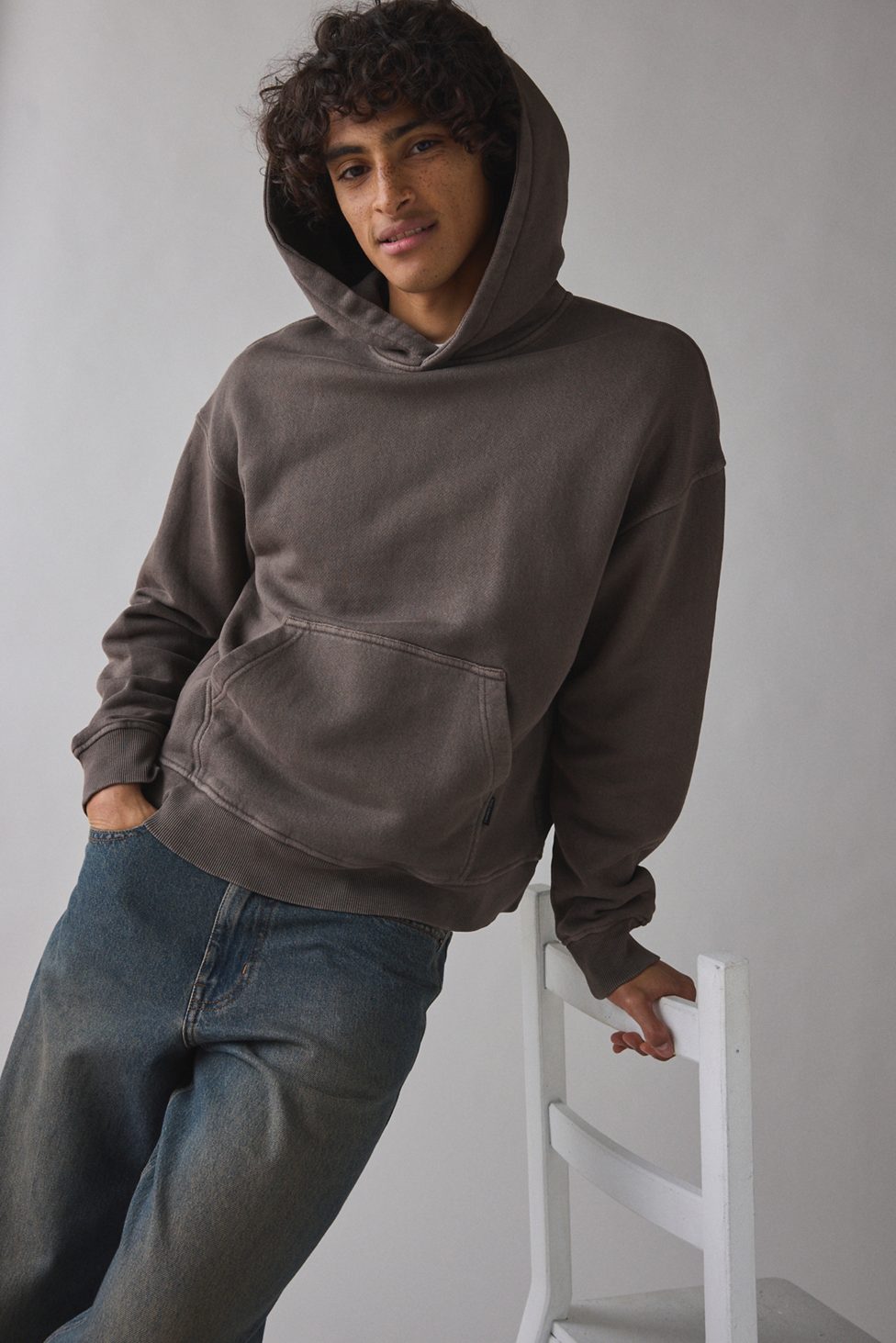 Standard Cloth Pregame Hoodie Sweatshirt - Brown Stone Wash