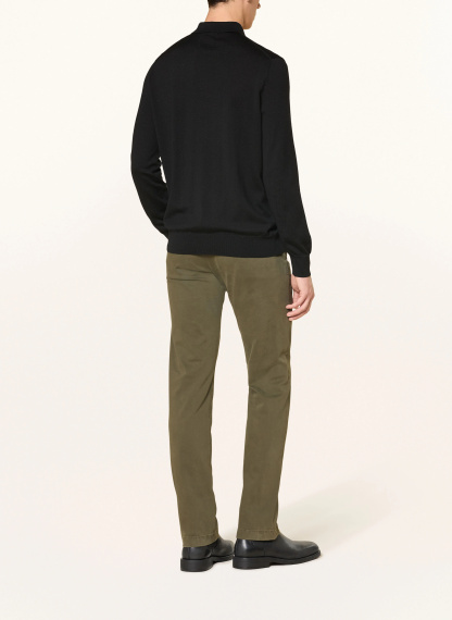 POLO RALPH LAUREN Strick-Poloshirt – SCHWARZ