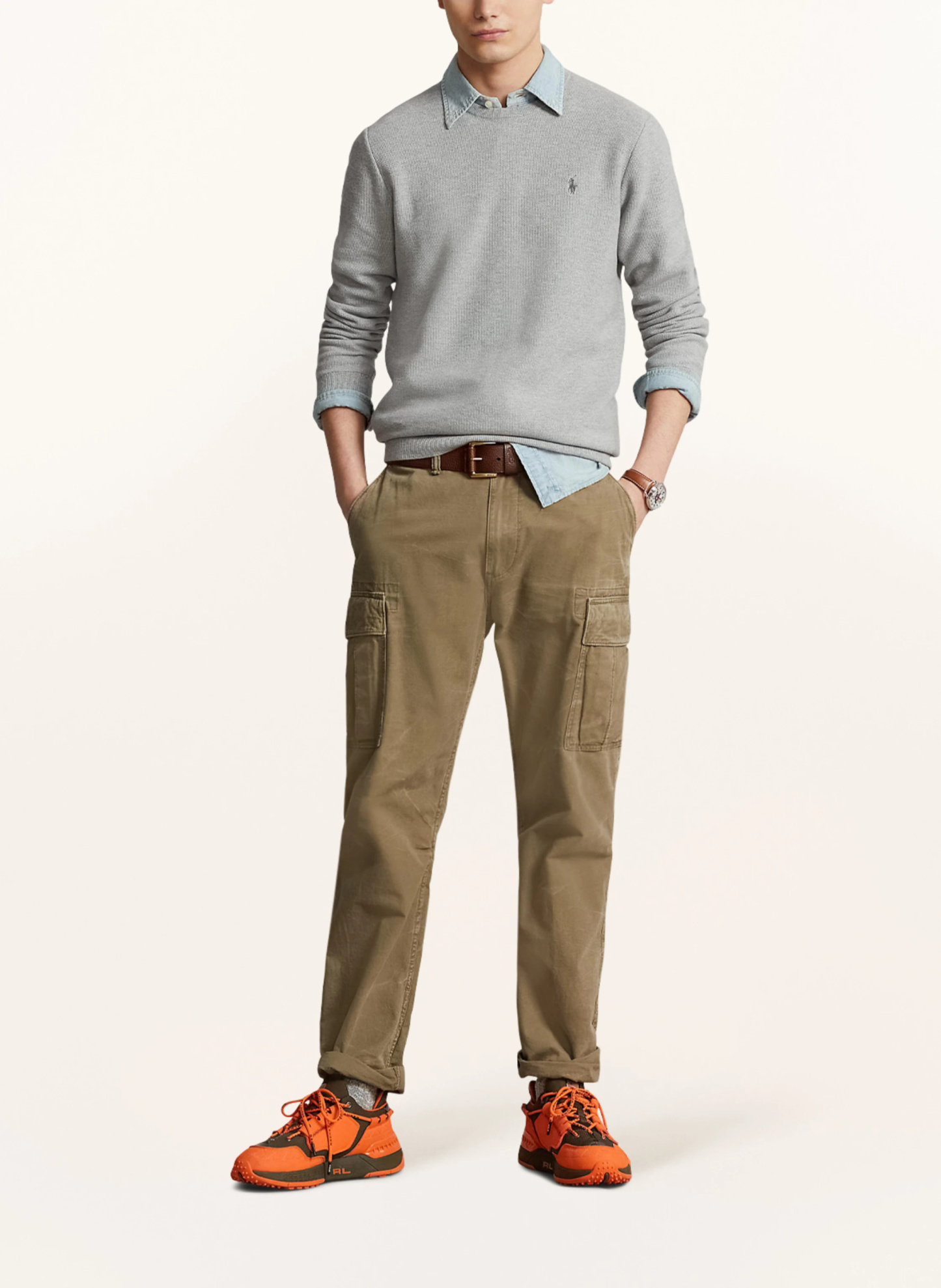 POLO RALPH LAUREN Pullover – HELLGRAU