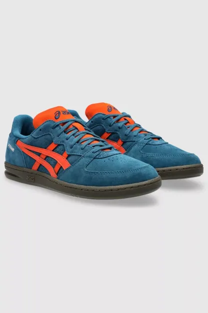 ASICS Skyhand OG Suede Sportstyle Sneakers - Restful Teal/Cherry Tomato