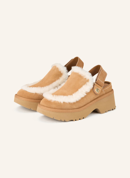 UGG Plateau-Mules ESMEE CLOG – CAMEL / CREME