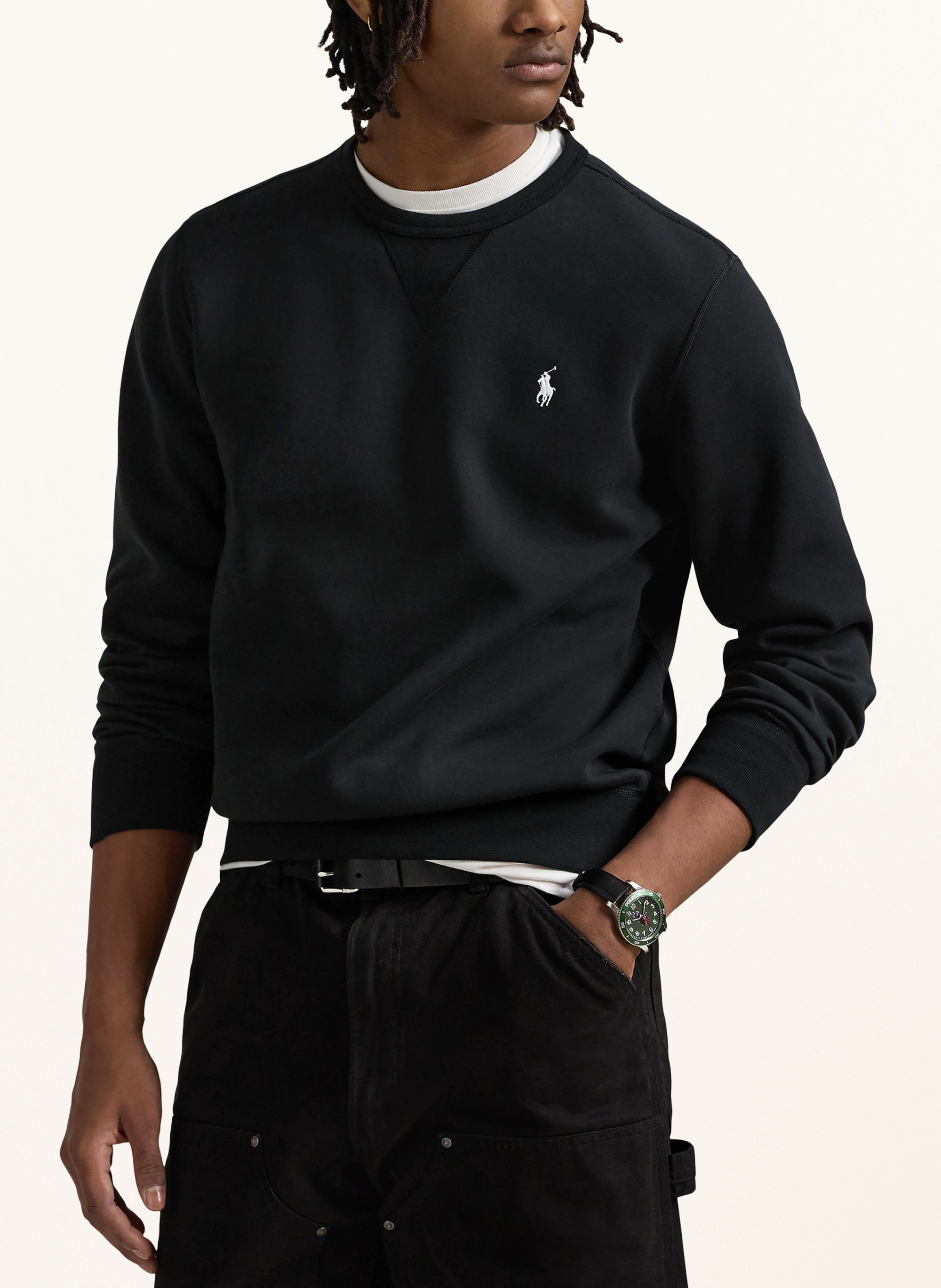 POLO RALPH LAUREN Sweatshirt – SCHWARZ / WEISS