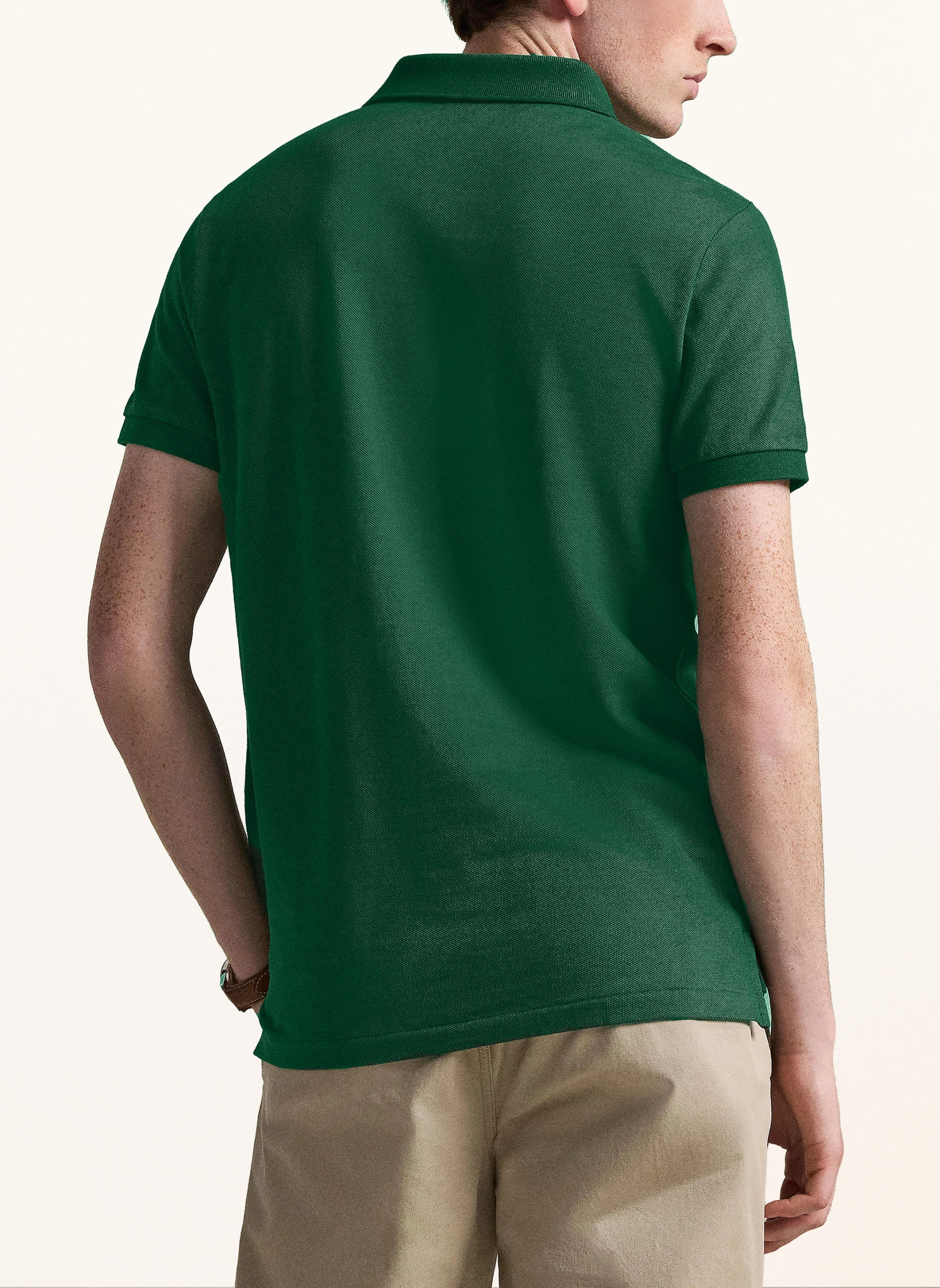 POLO RALPH LAUREN Piqué-Poloshirt Custom Slim Fit – GRÜN (1)