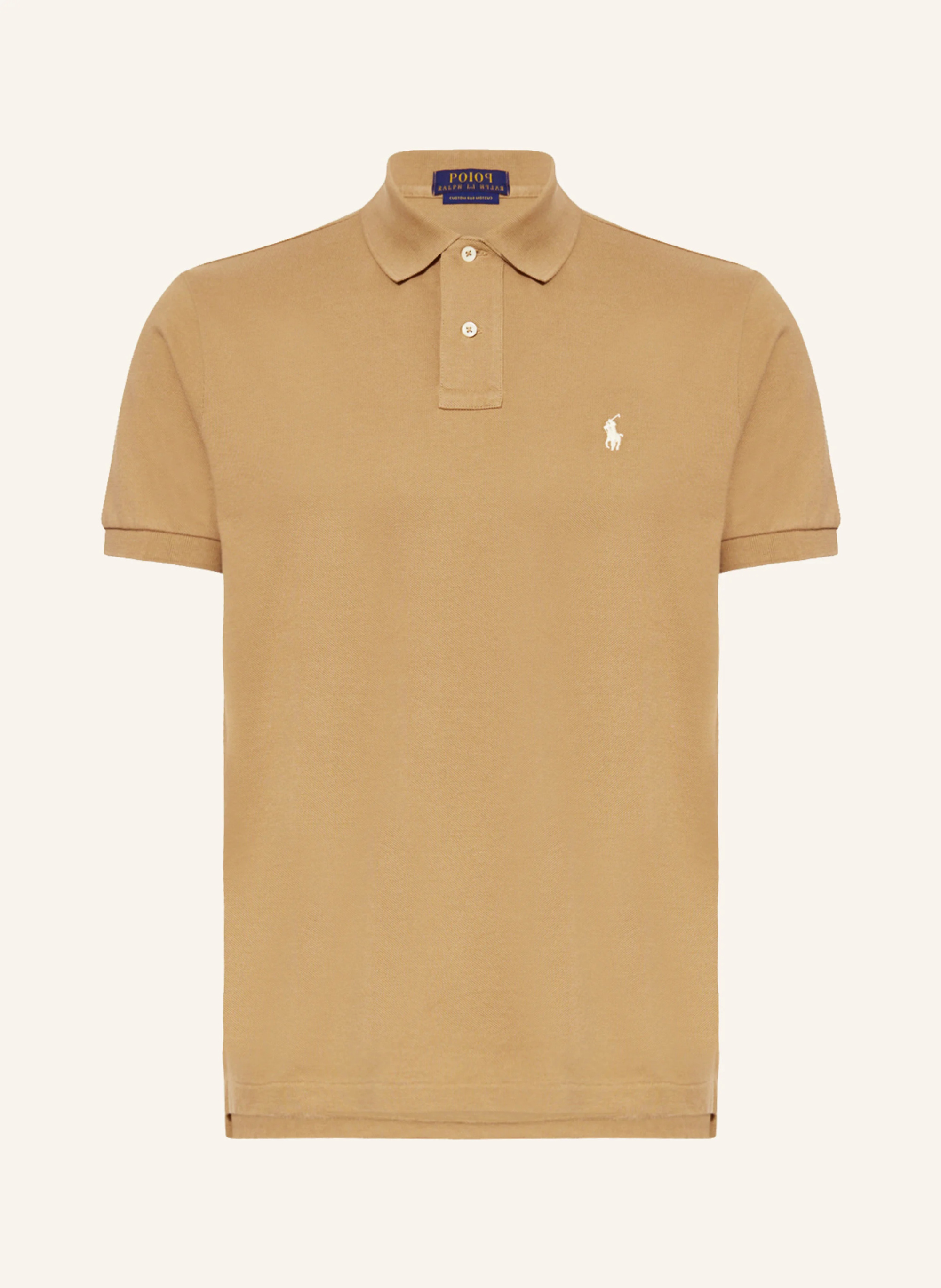 POLO RALPH LAUREN Piqué-Poloshirt Custom Slim Fit – CAMEL (1)
