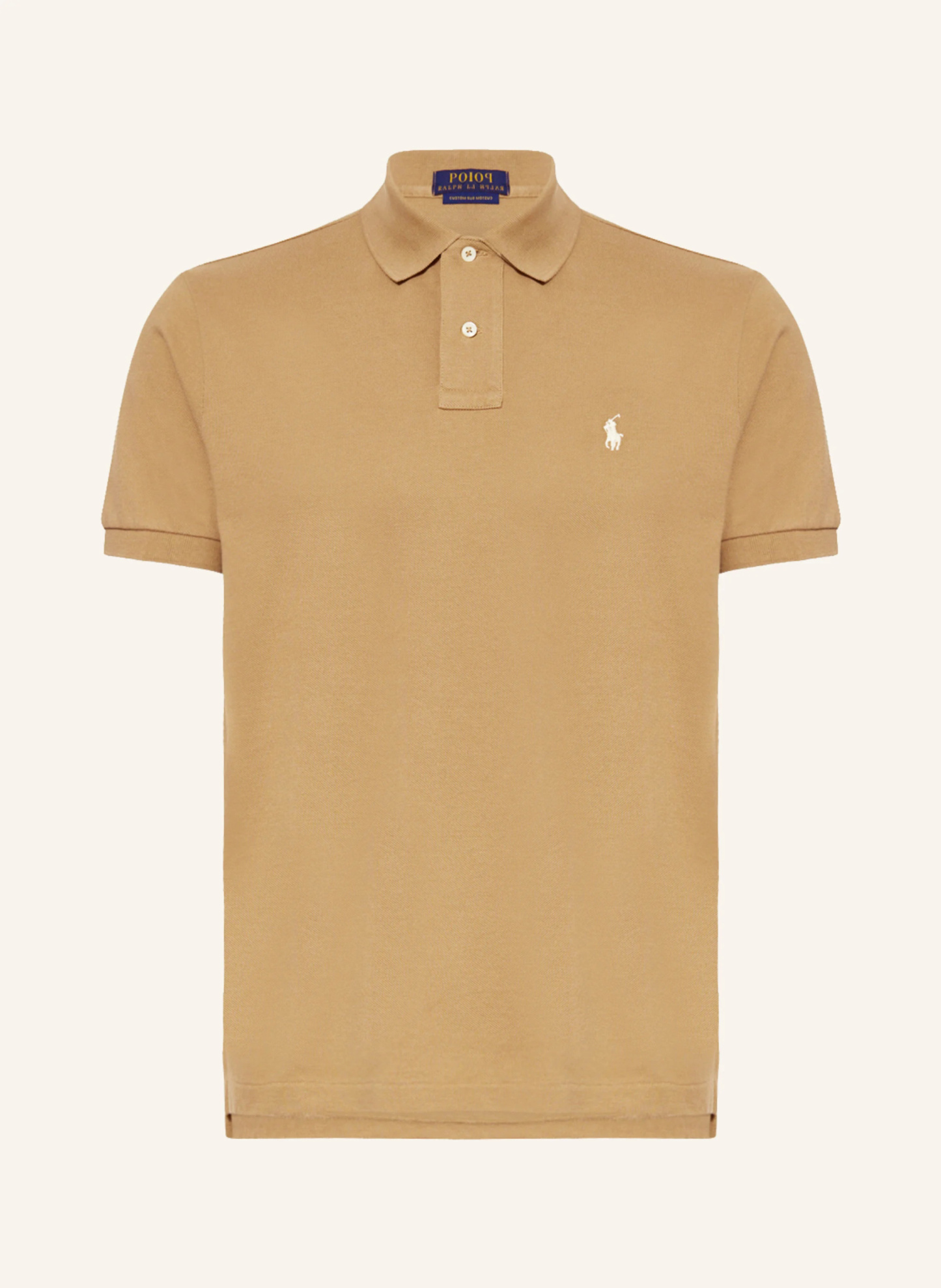 POLO RALPH LAUREN Piqué-Poloshirt Custom Slim Fit – CAMEL (1)