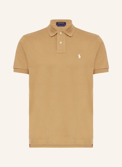POLO RALPH LAUREN Piqué-Poloshirt Custom Slim Fit – CAMEL (1)