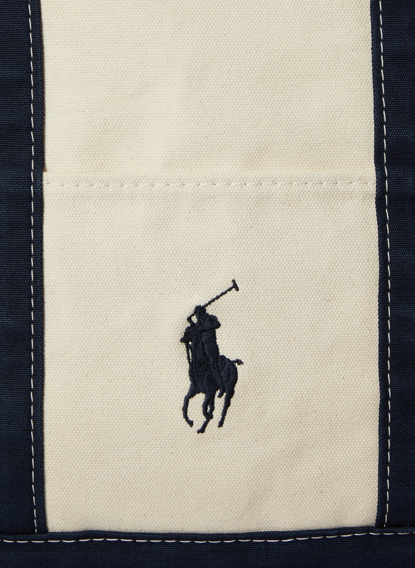 POLO RALPH LAUREN Shopper – CREME / DUNKELBLAU