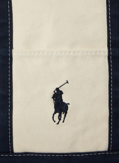POLO RALPH LAUREN Shopper – CREME / DUNKELBLAU