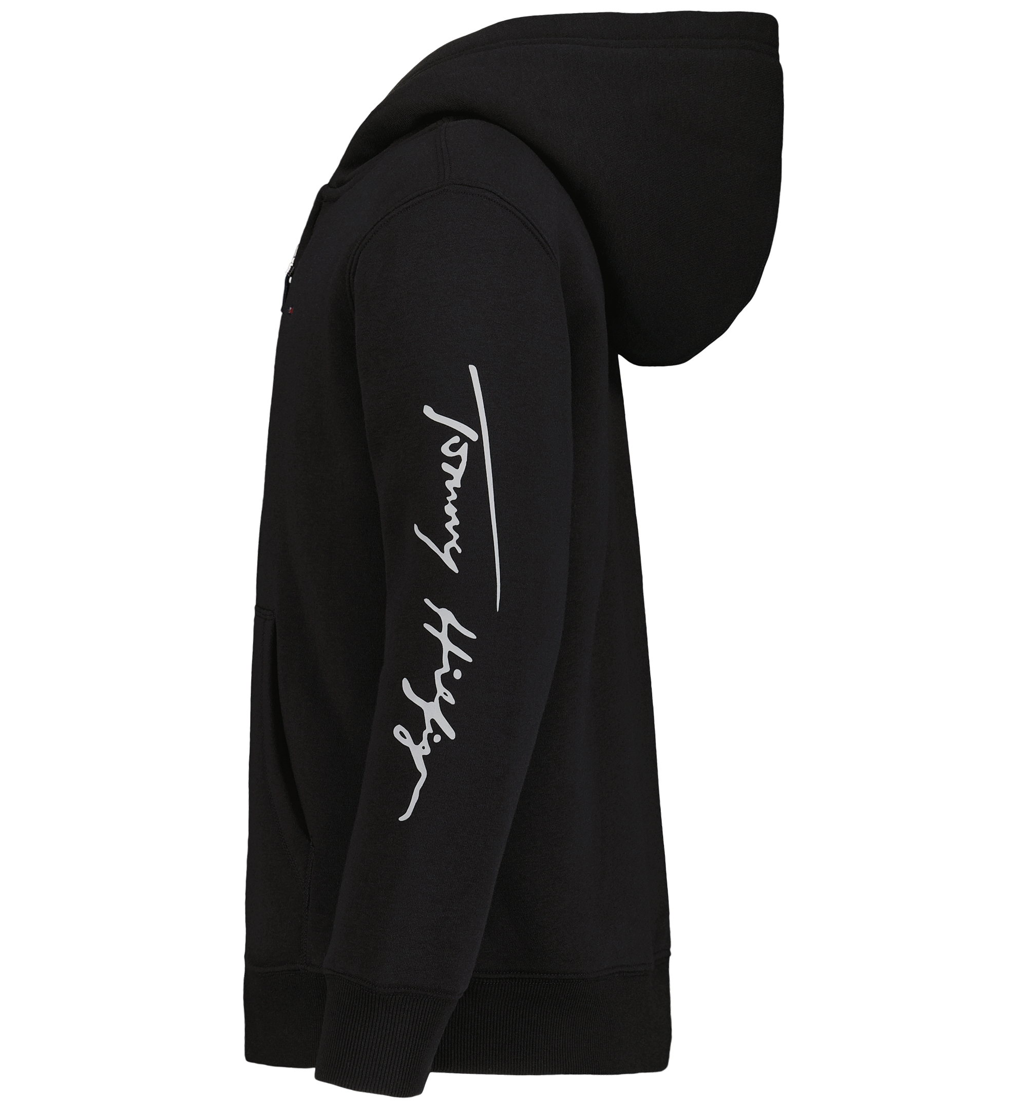 Tommy Hilfiger Boys' Signature Sherpa Lined Full Zip Hoodie - Black