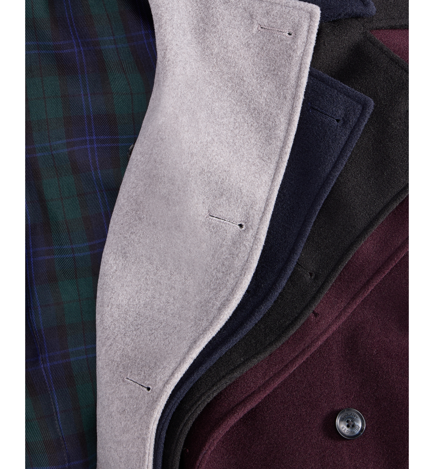 Tommy Hilfiger Men's Modern Fit Peacoat - Light Gray