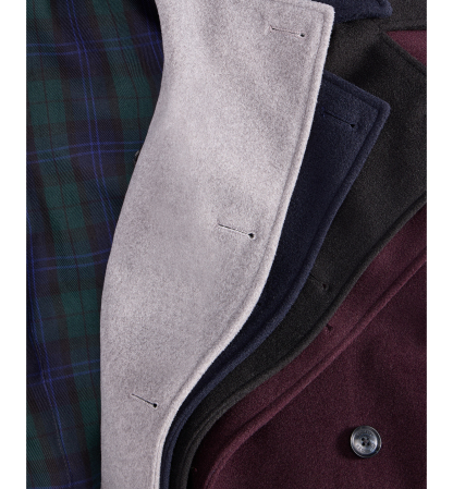 Tommy Hilfiger Men's Modern Fit Peacoat - Light Gray