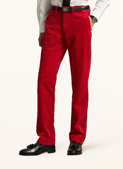 POLO RALPH LAUREN Cordchino Stretch Straight Fit – ROT