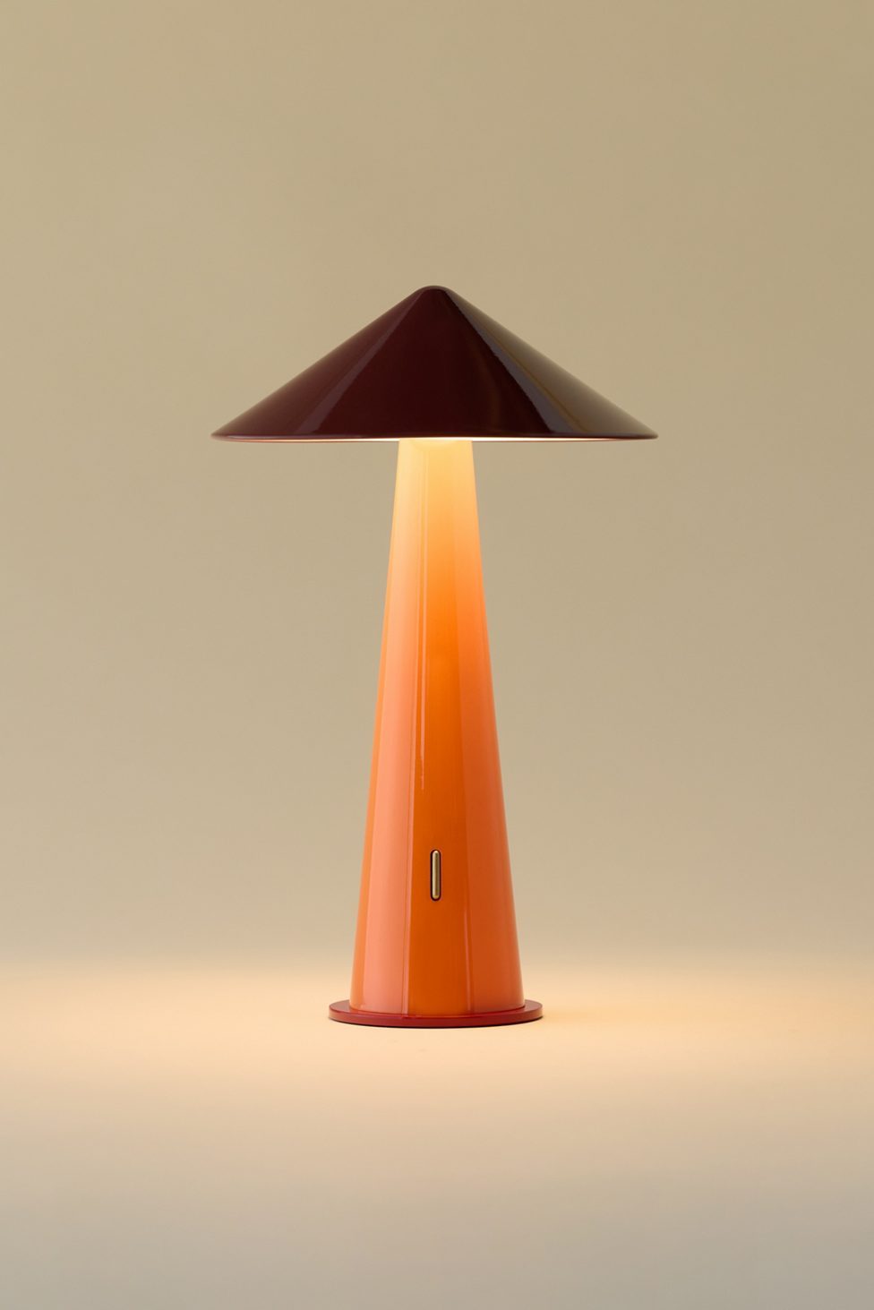 Tipsy Ombré Portable LED Table Lamp - Rustic Red/Orange