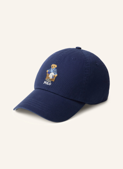 POLO RALPH LAUREN Cap – DUNKELBLAU / HELLBRAUN / WEISS