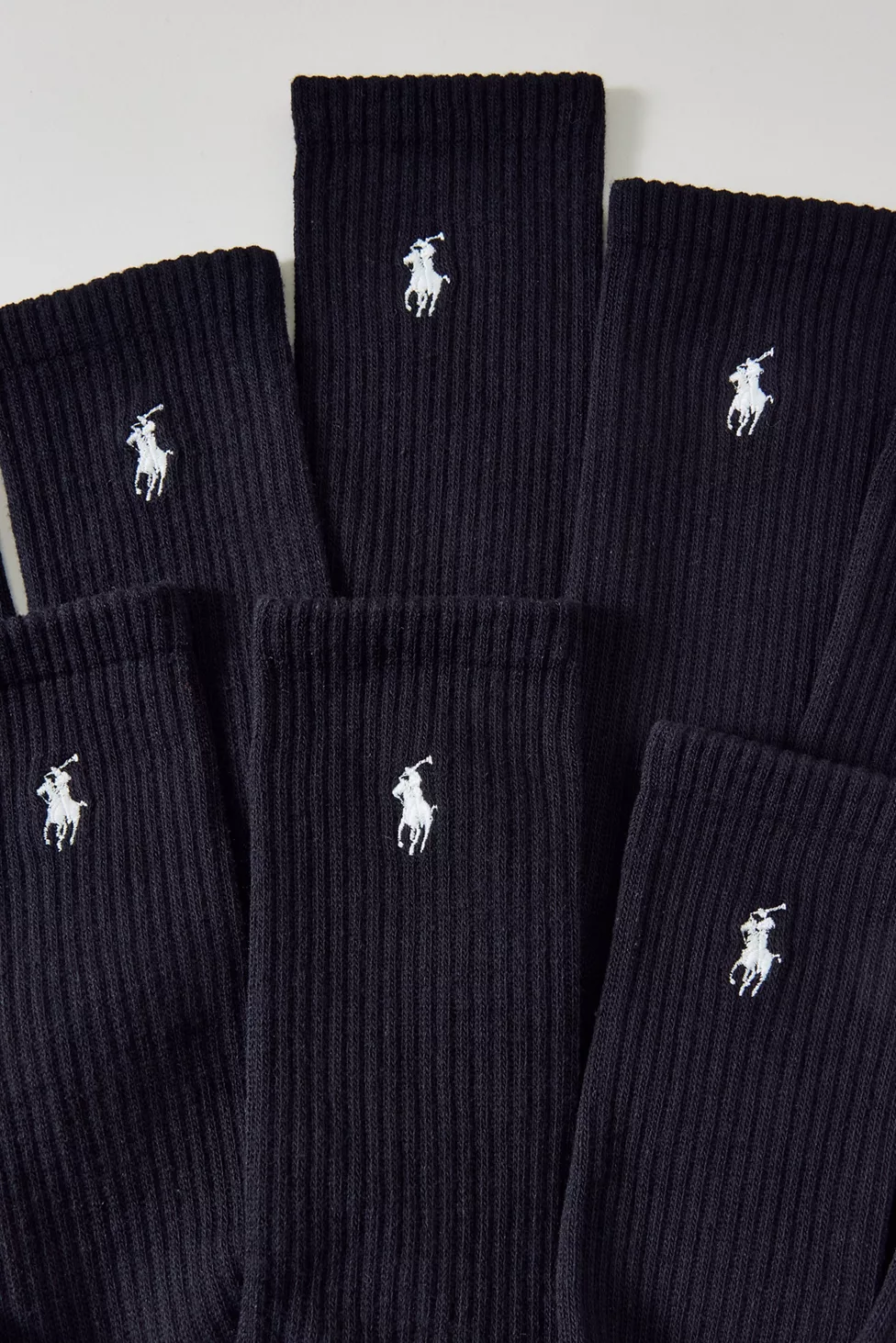 Polo Ralph Lauren Performance Crew Socks 6-Pack - Black