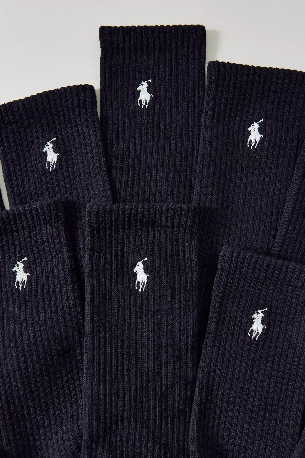 Polo Ralph Lauren Performance Crew Socks 6-Pack - Black